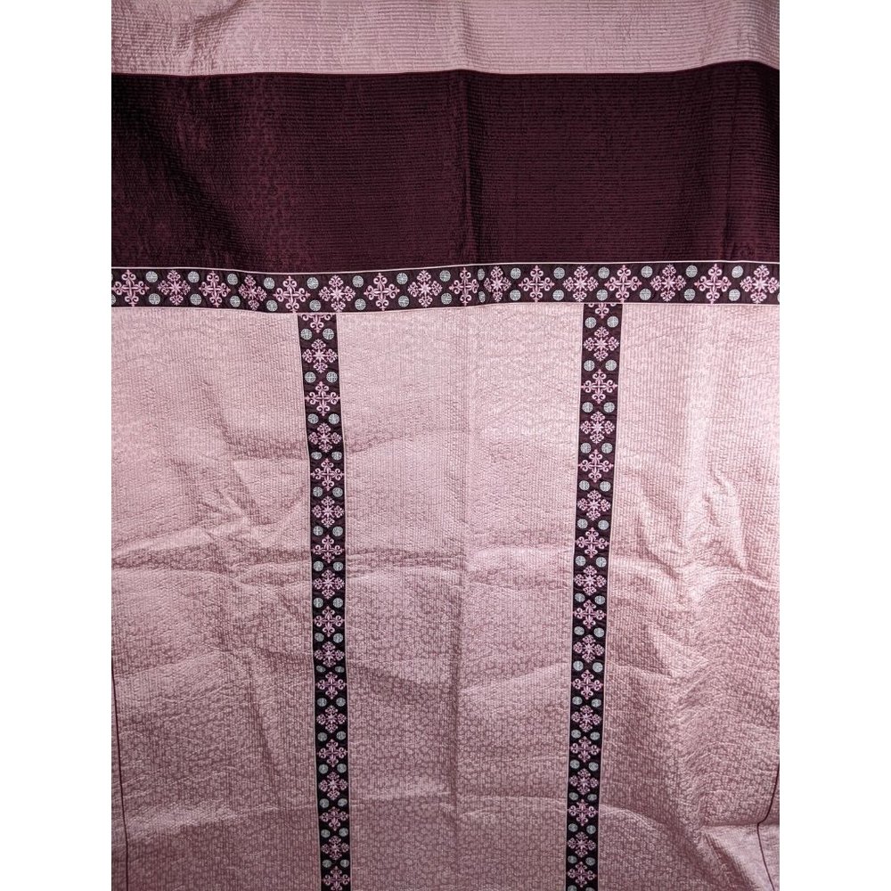 Vintage Midcentury Victorian Embroidered Regency Duvet Cover 87"x75" Pink